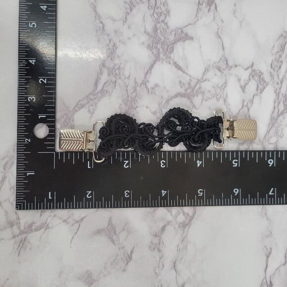 Vintage 80s Colorful Gem Style Gold Toned Button Covers and Bonus Blazer Clip - Picture 7 of 7